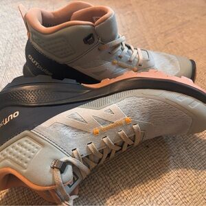 Salomon Outpulse Athletic Shoes in Gray and Peach